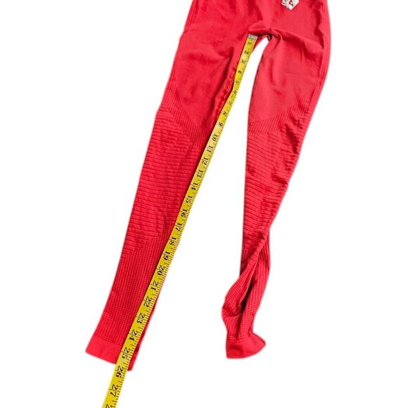 Womens Best Power Seameless Leggings, Athletic, Red, High Rise, Size Small - Picture 6 of 9